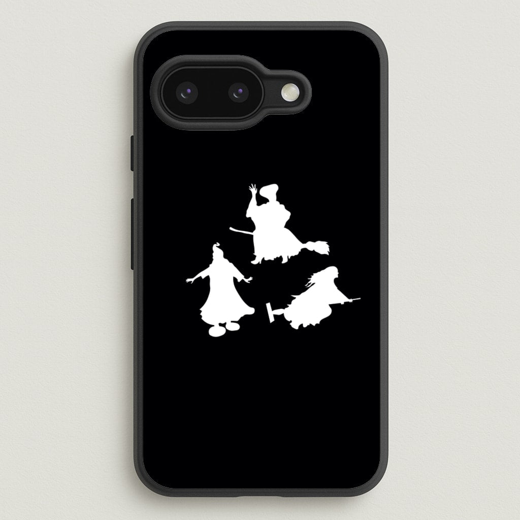 Witches Outline - Hocus Halloween - Halloween Phone Case for Google Pixel 9a