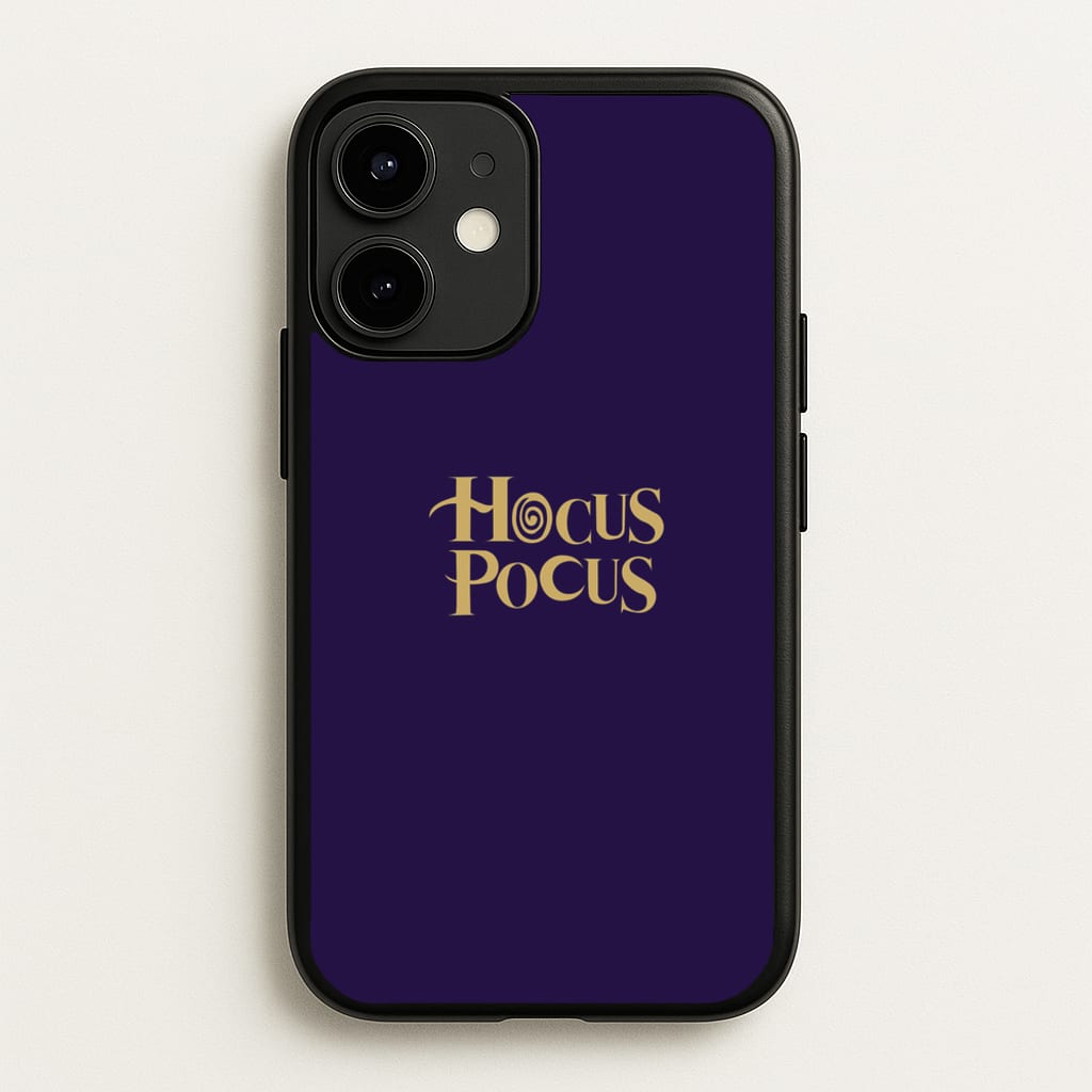 Text - Hocus Halloween - Halloween Phone Case for iPhone 12 / 12 Pro