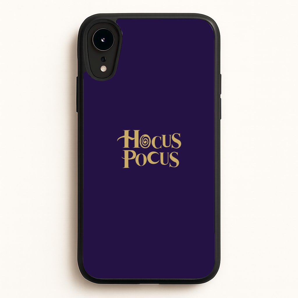 Text - Hocus Halloween - Halloween Phone Case for iPhone XR