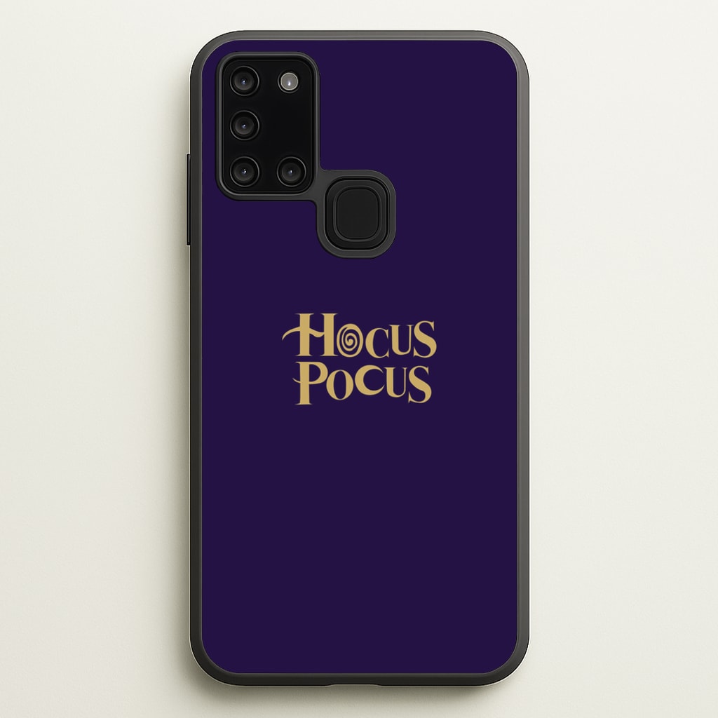 Text - Hocus Halloween - Halloween Phone Case for Galaxy A21s
