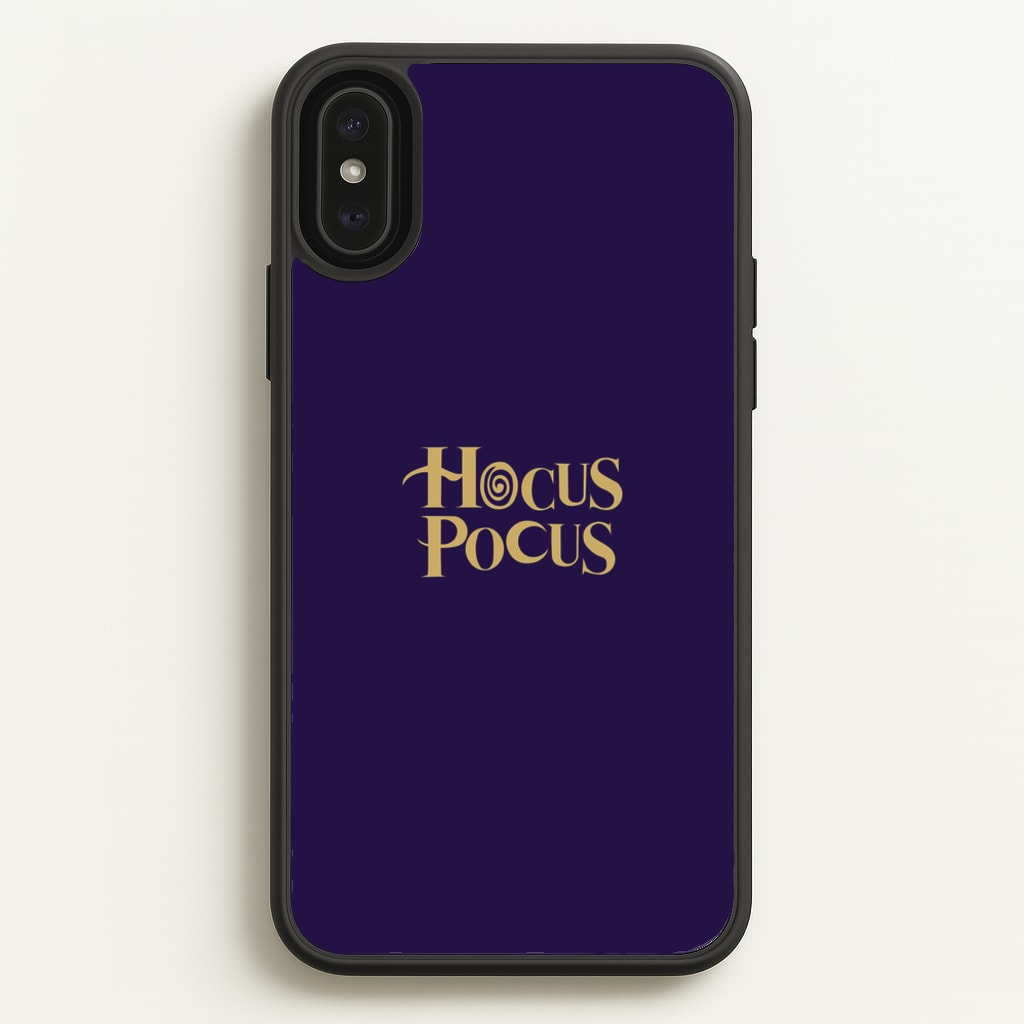 Text - Hocus Halloween - Halloween Phone Case for iPhone XS Max