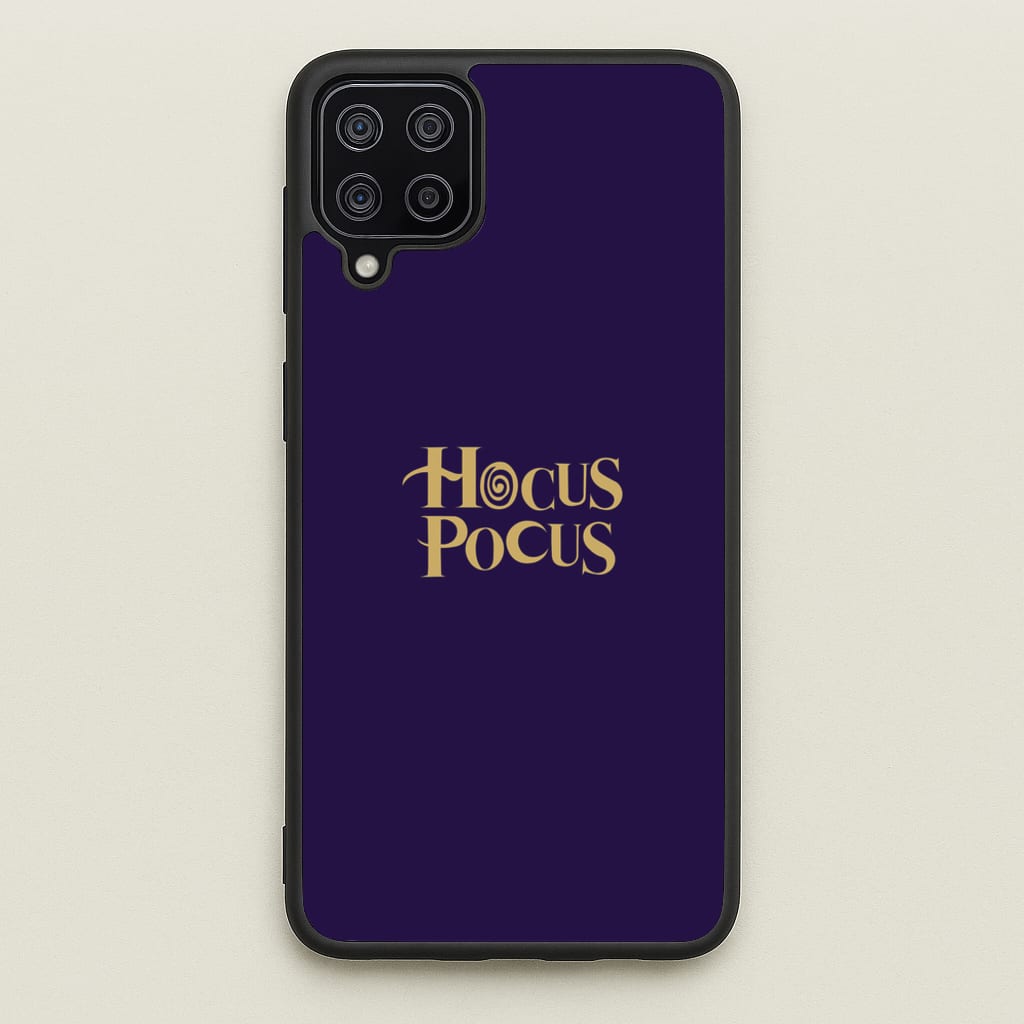 Text - Hocus Halloween - Halloween Phone Case for Galaxy A12