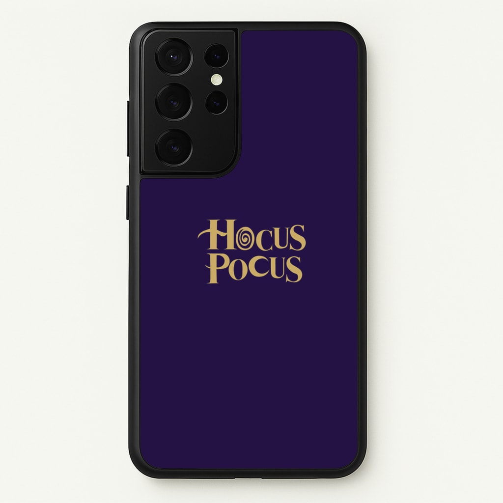 Text - Hocus Halloween - Halloween Phone Case for Galaxy S21 Ultra