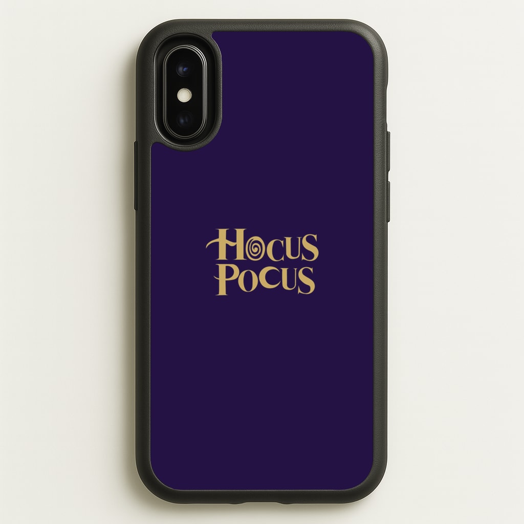Text - Hocus Halloween - Halloween Phone Case for iPhone X / XS