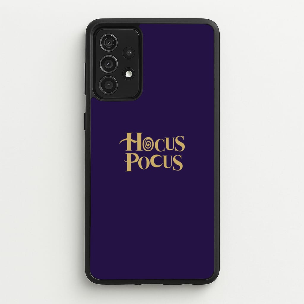 Text - Hocus Halloween - Halloween Phone Case for Galaxy A52 / A52s