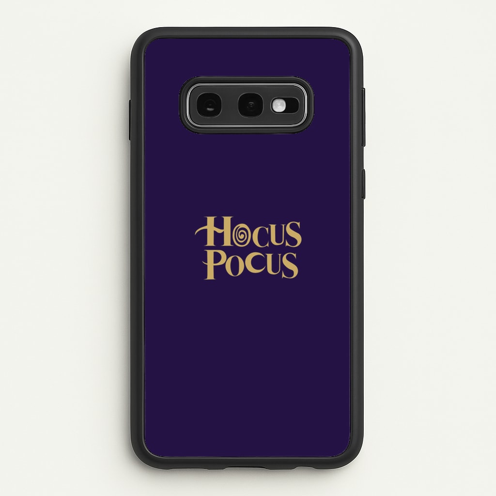 Text - Hocus Halloween - Halloween Phone Case for Galaxy S10e