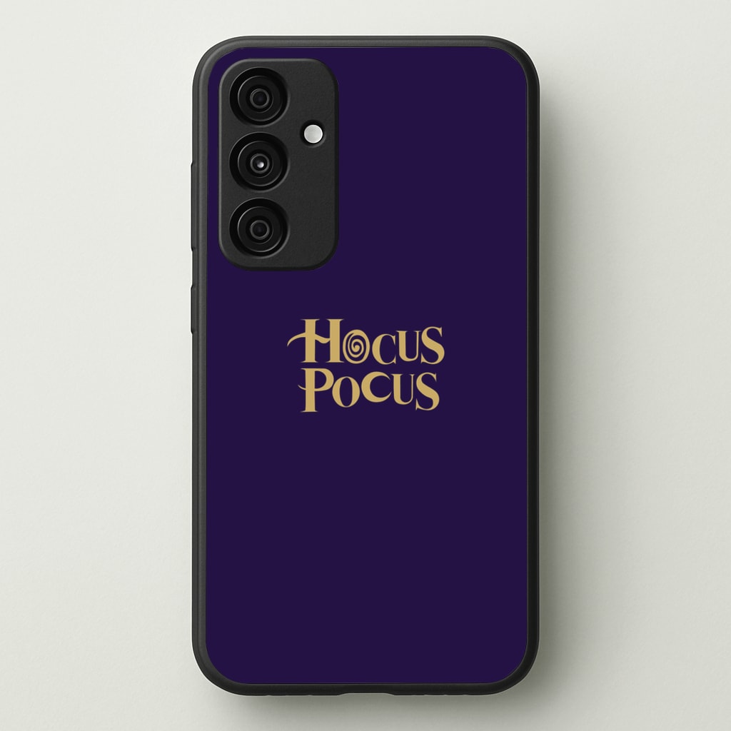 Text - Hocus Halloween - Halloween Phone Case for Galaxy A55