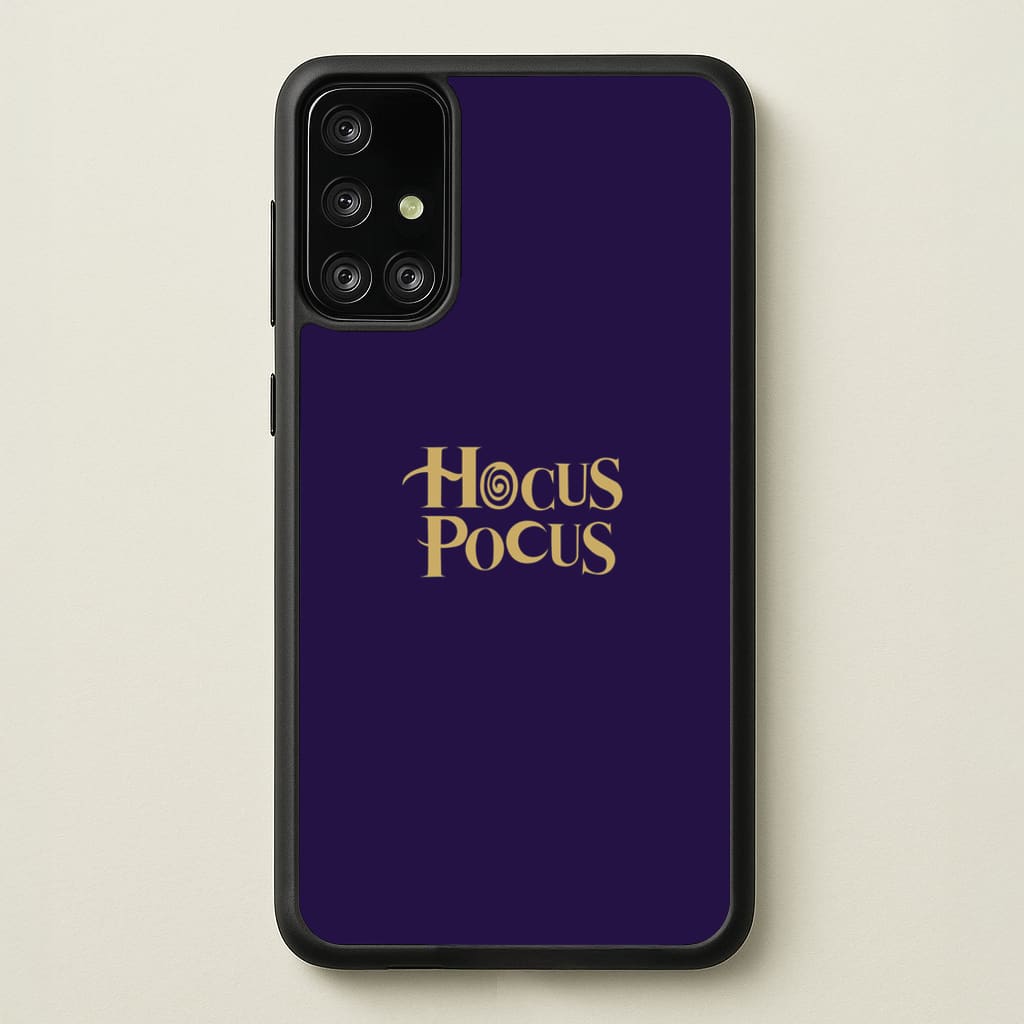 Text - Hocus Halloween - Halloween Phone Case for Galaxy A71