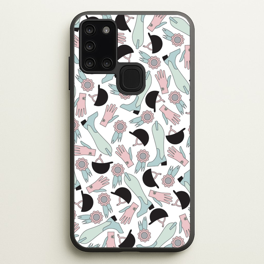 Clothing Patterns - Horses - Horses Phone Case for Galaxy A21s
