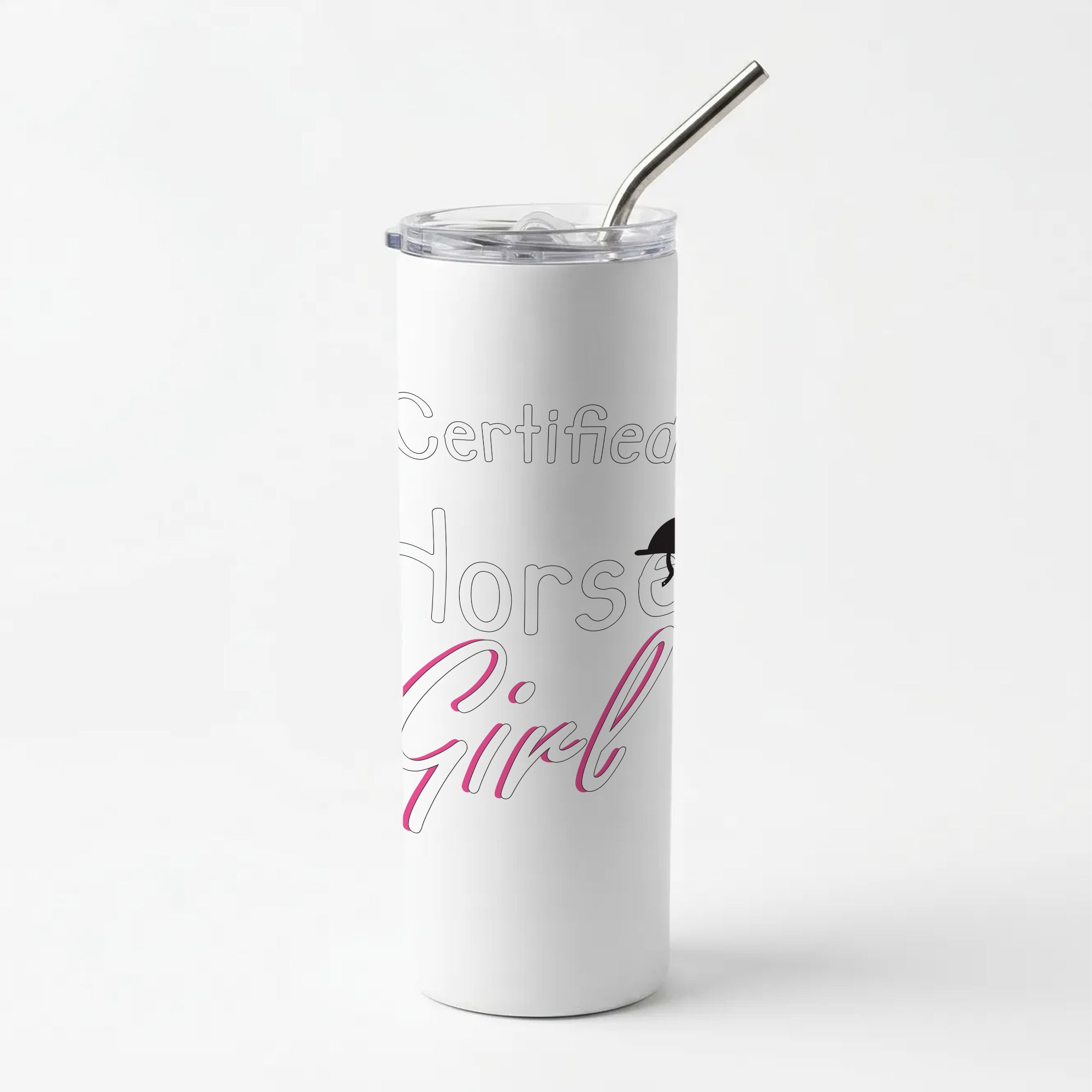 Certified Horse Girl - Horses Skinny Tumbler
