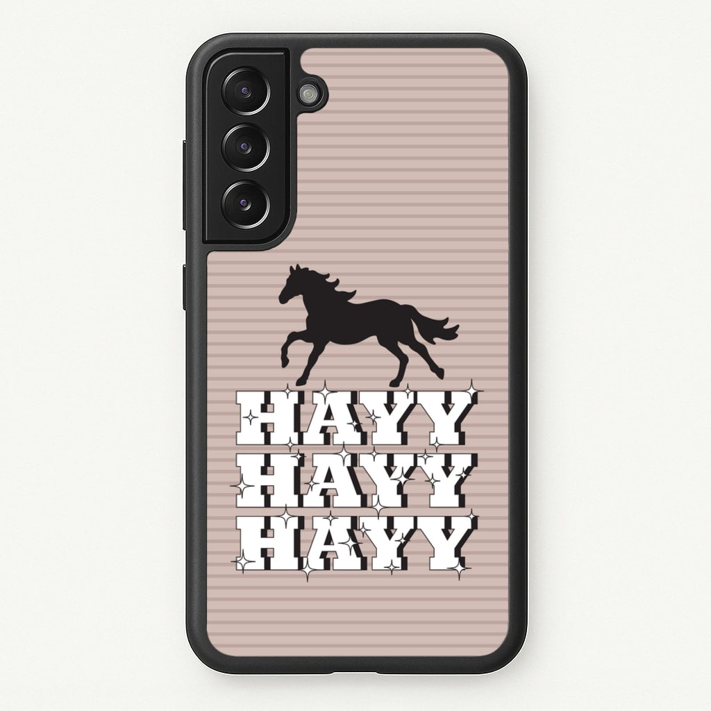 Hayy Hayy Hayy - Horses - Horses Phone Case for Galaxy S21FE