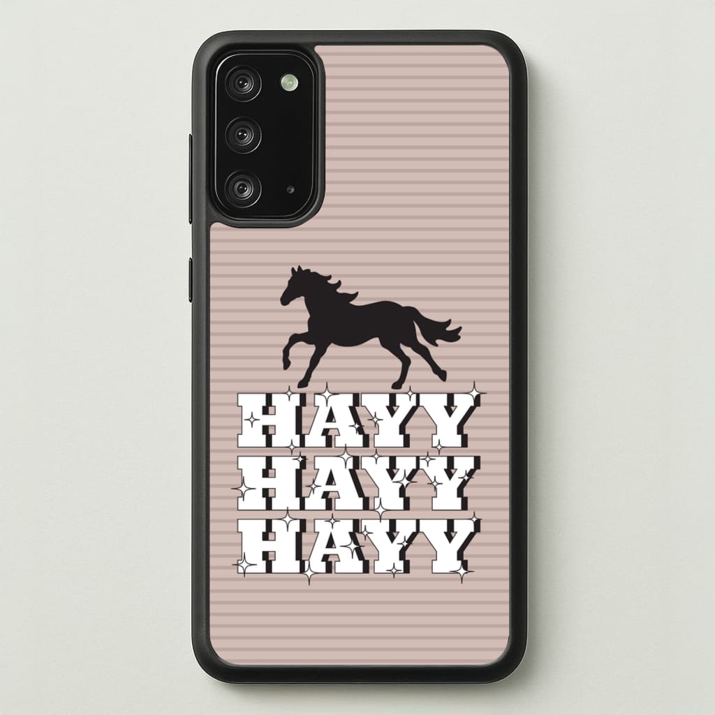 Hayy Hayy Hayy - Horses - Horses Phone Case for Galaxy Note 20