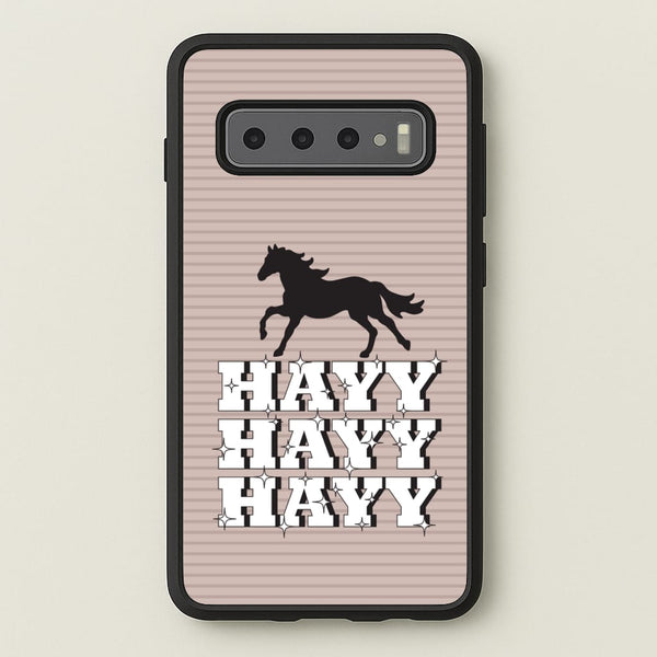 Hayy Hayy Hayy - Horses - Horses Phone Case for Galaxy S10 Plus