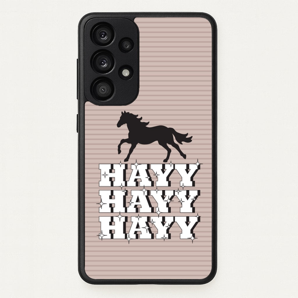 Hayy Hayy Hayy - Horses - Horses Phone Case for Galaxy A53