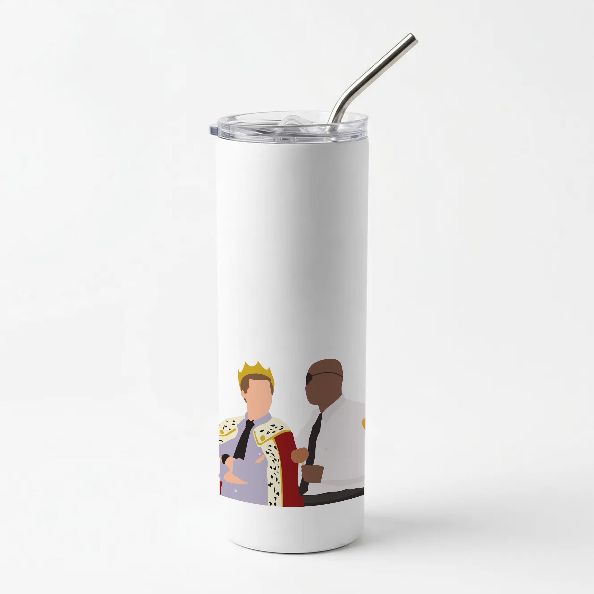 Jake and Holt B99 - Halloween Specials Skinny Tumbler