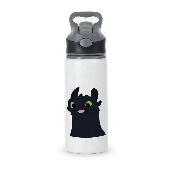 Black Fury Dragon Active Water Bottle - Black