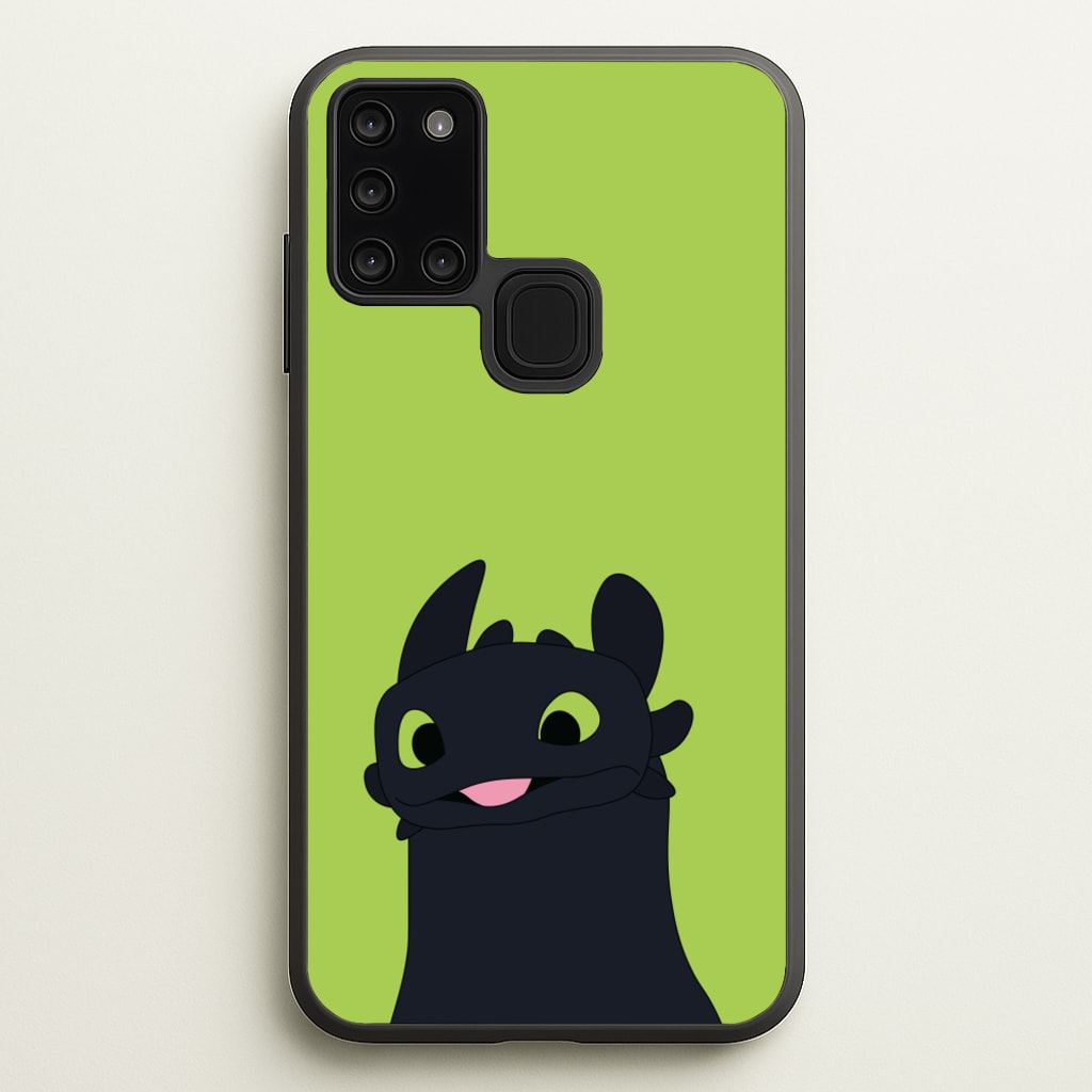 Black Fury Dragon - How To Train Your Dragon Phone Case for Galaxy A21s