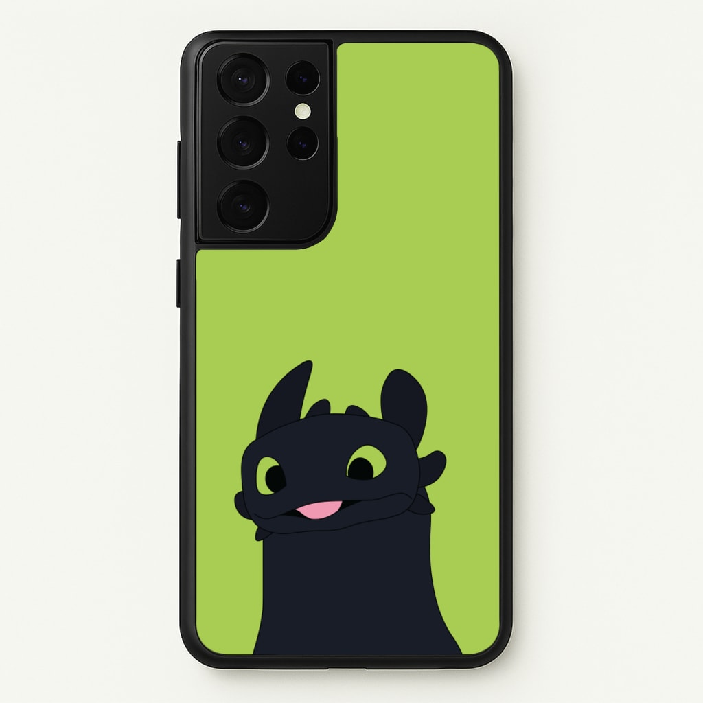 Black Fury Dragon - How To Train Your Dragon Phone Case for Galaxy S21 Ultra