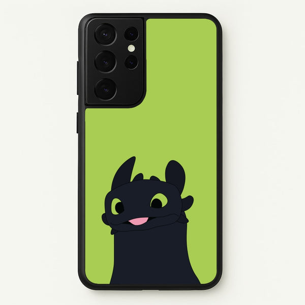 Black Fury Dragon - How To Train Your Dragon Phone Case for Galaxy S21 Ultra