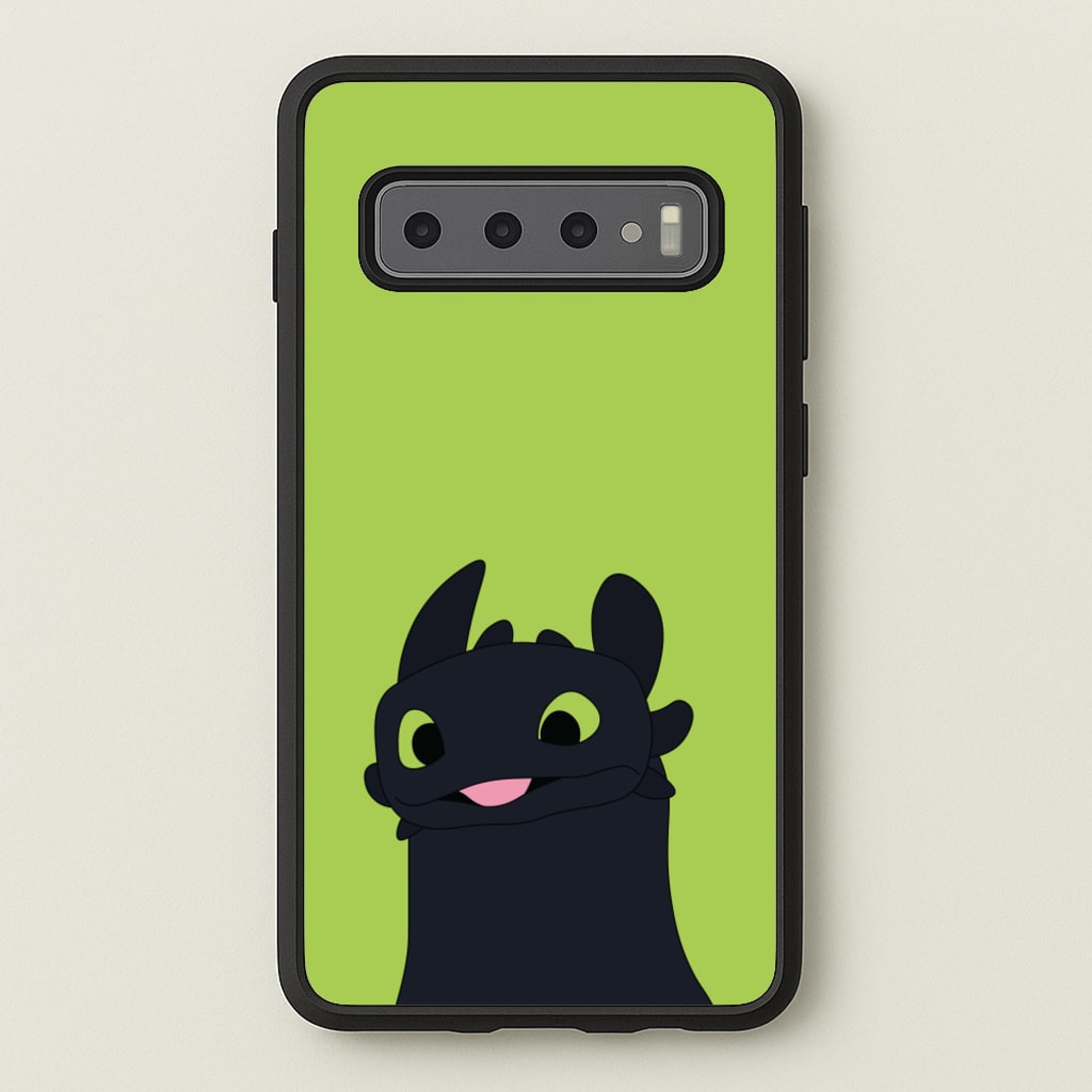 Black Fury Dragon - How To Train Your Dragon Phone Case for Galaxy S10