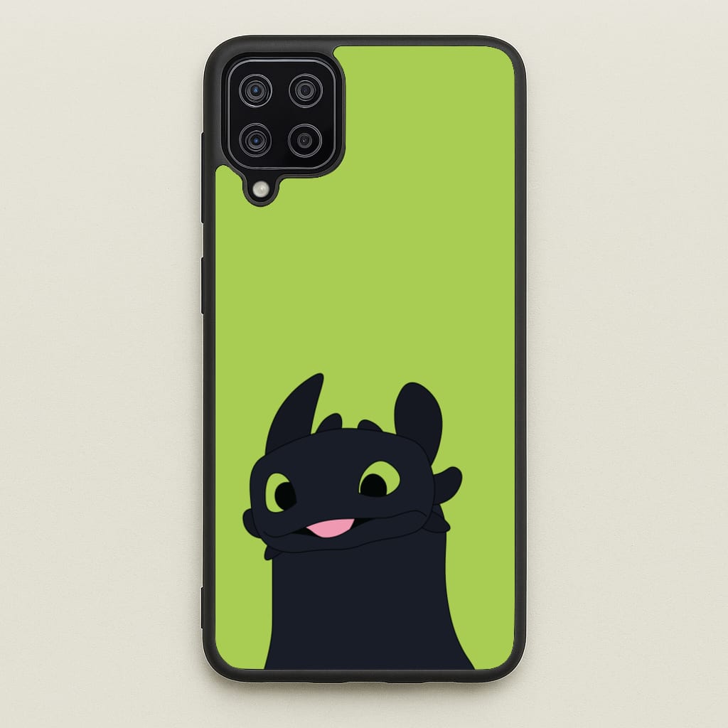 Black Fury Dragon - How To Train Your Dragon Phone Case for Galaxy A12