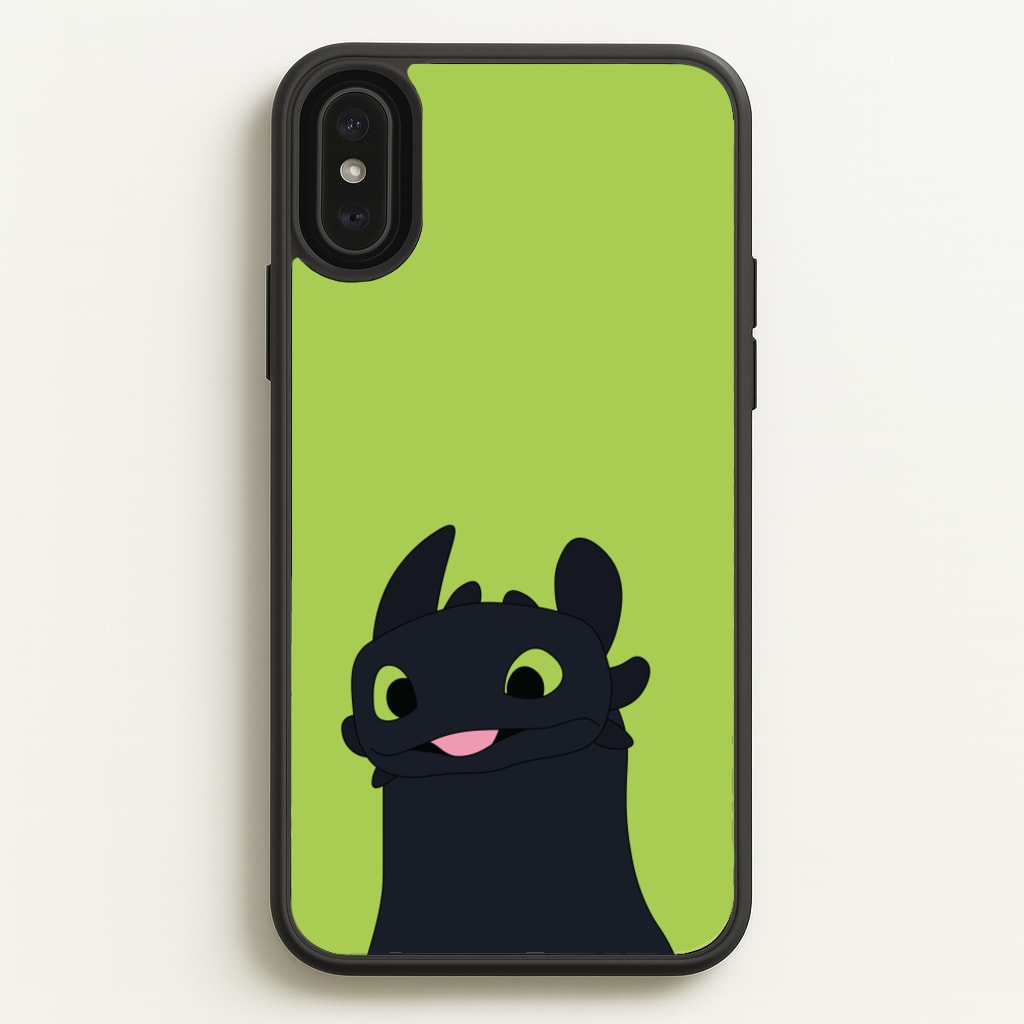 Black Fury Dragon - How To Train Your Dragon Phone Case for iPhone XS Max