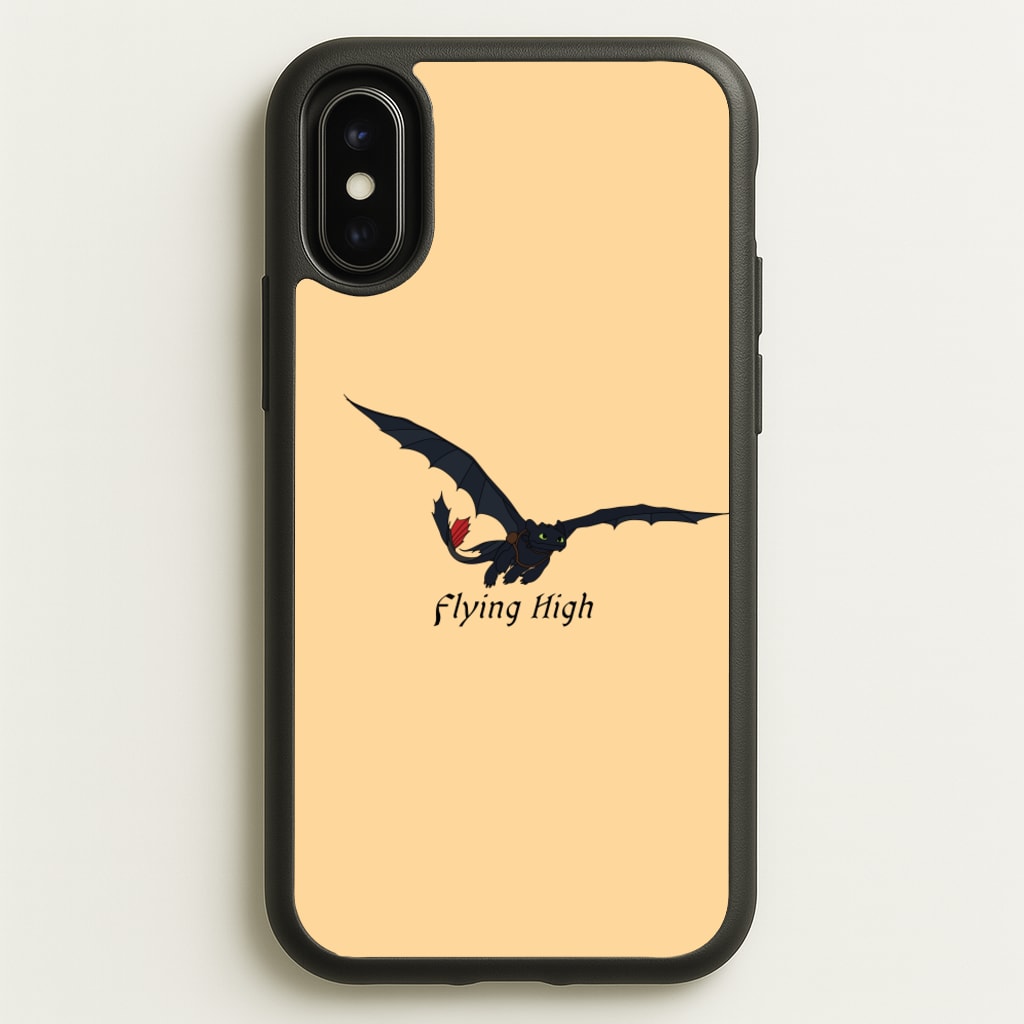 Dragon Flying High - How To Train Your Dragon Phone Case for iPhone X / XS