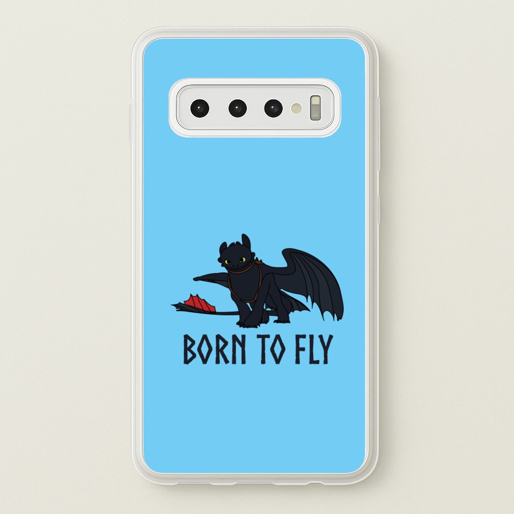Dragon Born To Fly - How To Train Your Dragon Phone Case for Galaxy S10 Plus