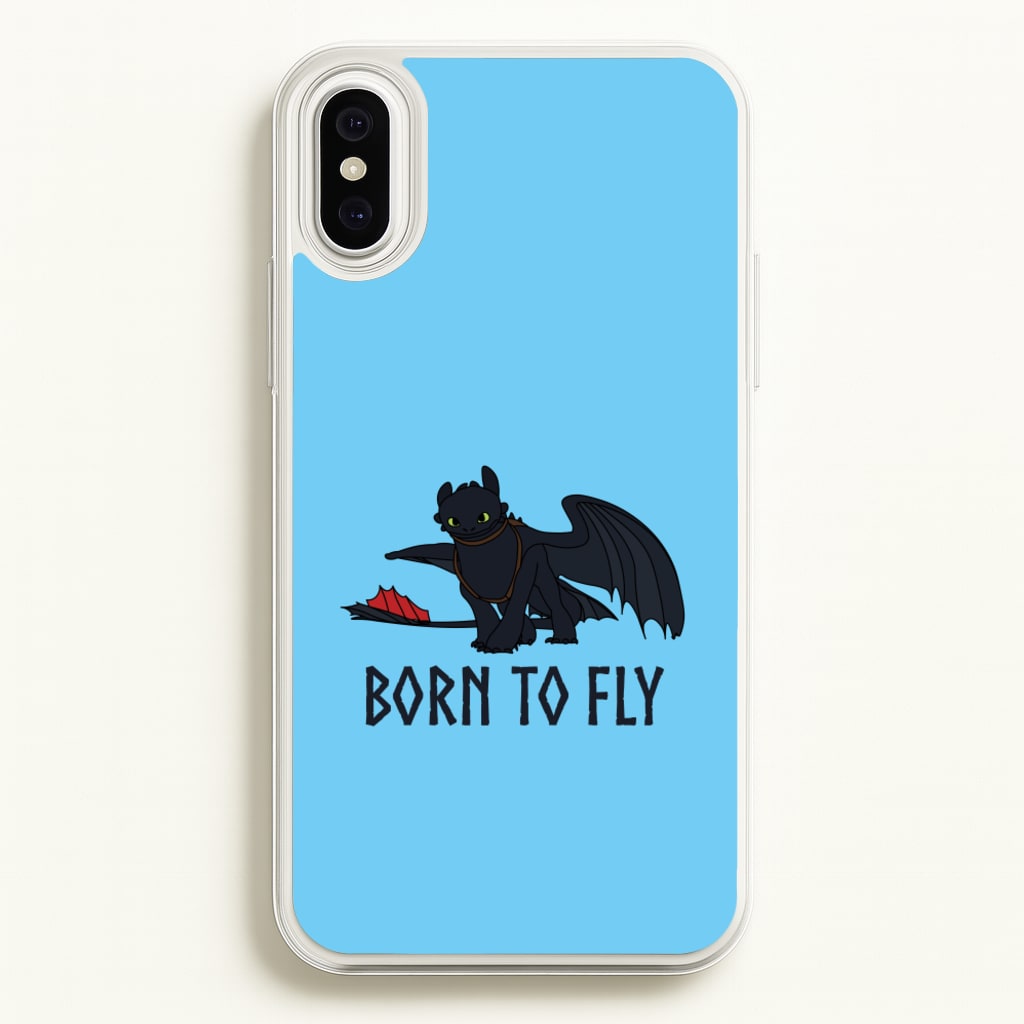 Dragon Born To Fly - How To Train Your Dragon Phone Case for iPhone XS Max