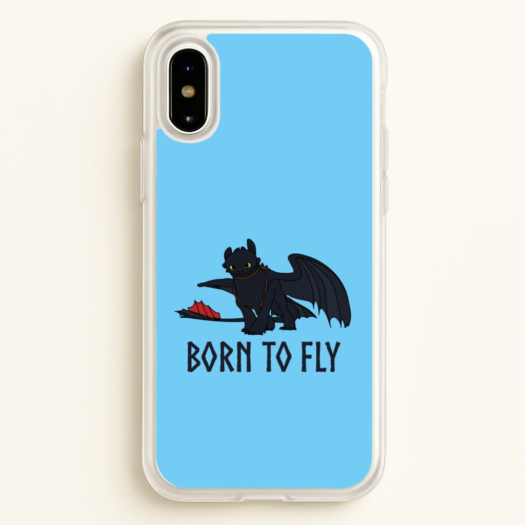 Dragon Born To Fly - How To Train Your Dragon Phone Case for iPhone X / XS