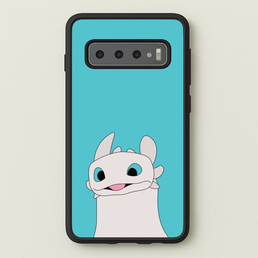 White Fury Dragon - How To Train Your Dragon Phone Case for Galaxy S10 Plus