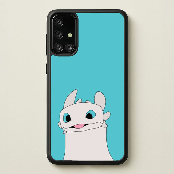 White Fury Dragon - How To Train Your Dragon Phone Case for Galaxy A71