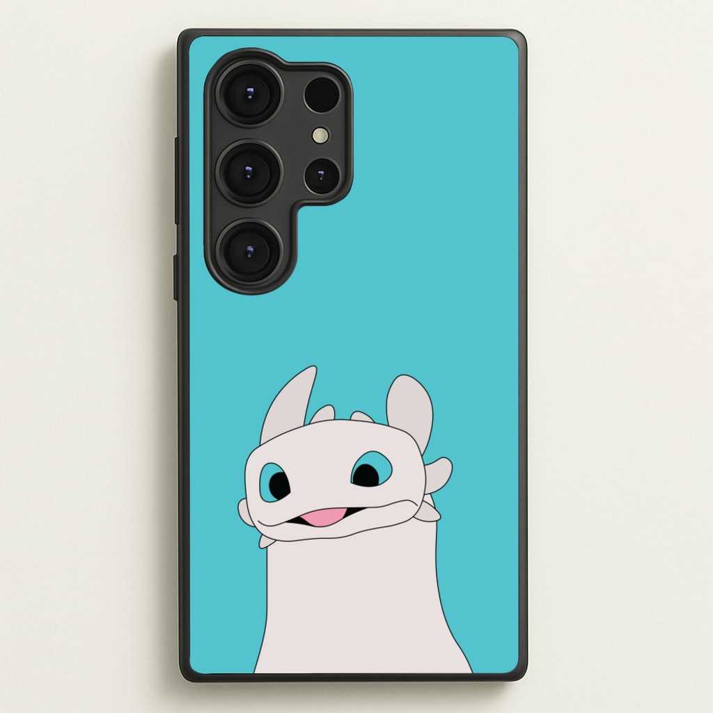 White Fury Dragon - How To Train Your Dragon Phone Case for Galaxy S25 Ultra