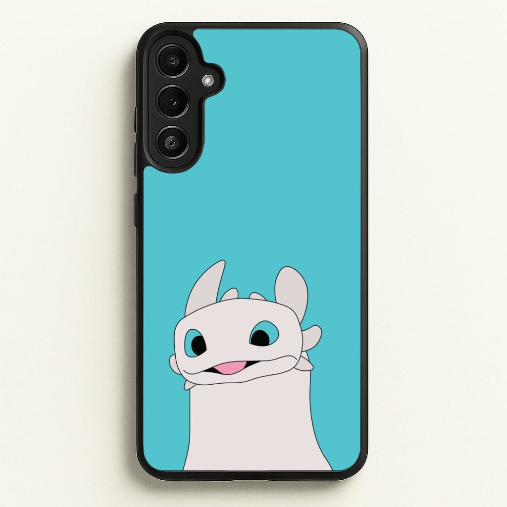 White Fury Dragon - How To Train Your Dragon Phone Case for Galaxy A34