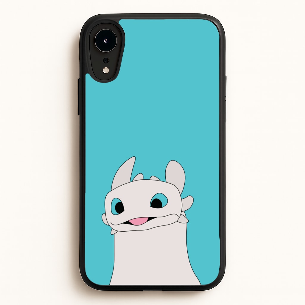 White Fury Dragon - How To Train Your Dragon Phone Case for iPhone XR
