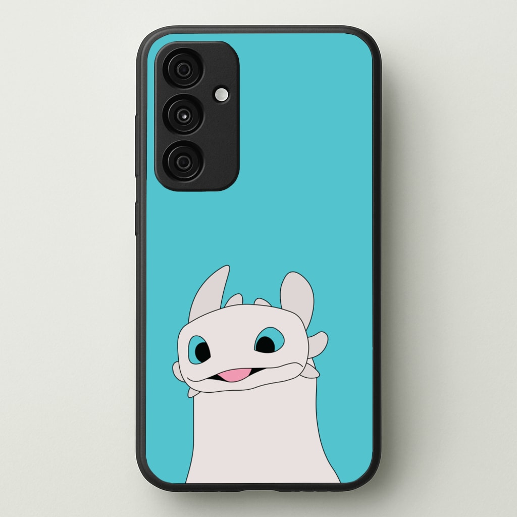 White Fury Dragon - How To Train Your Dragon Phone Case for Galaxy A55