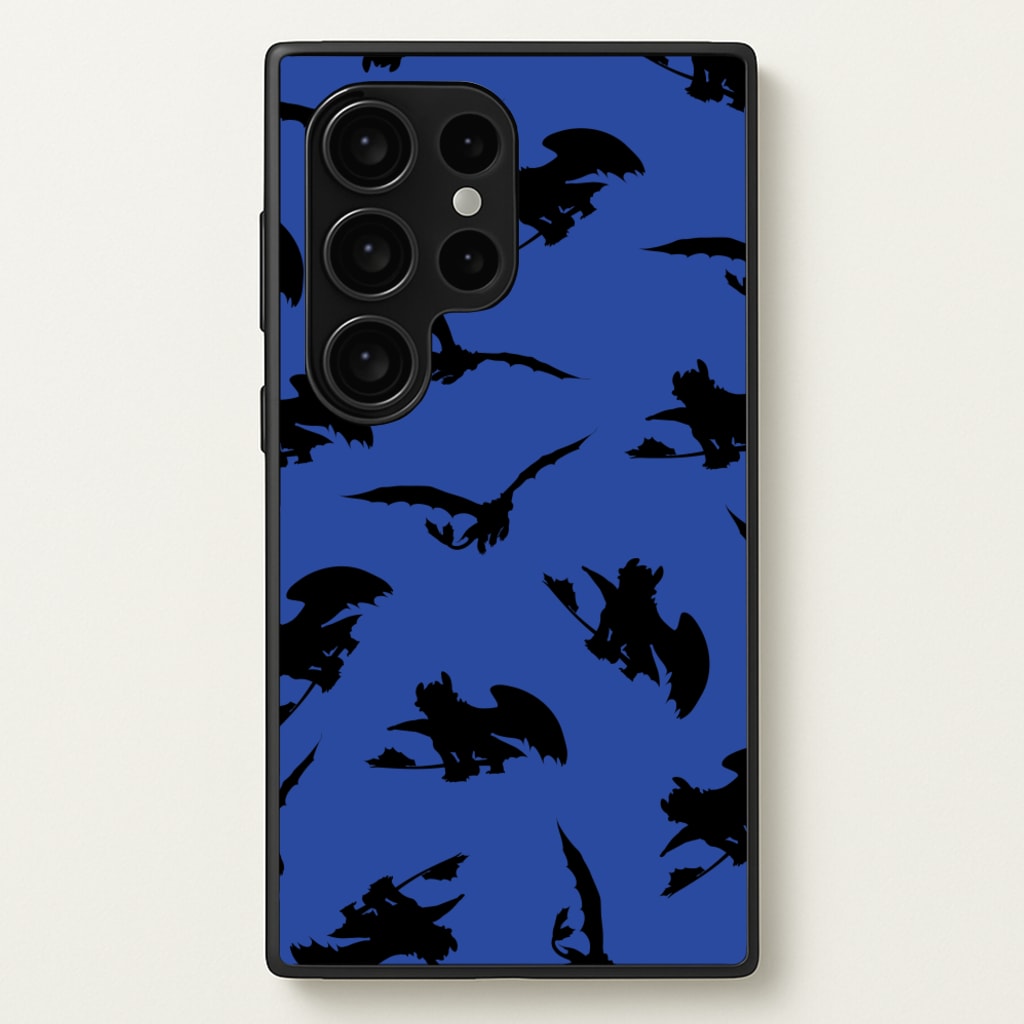 Dragon Silhouettes Pattern - How To Train Your Dragon Phone Case for Galaxy S24 Ultra