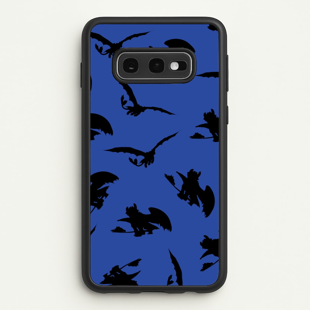 Dragon Silhouettes Pattern - How To Train Your Dragon Phone Case for Galaxy S10e