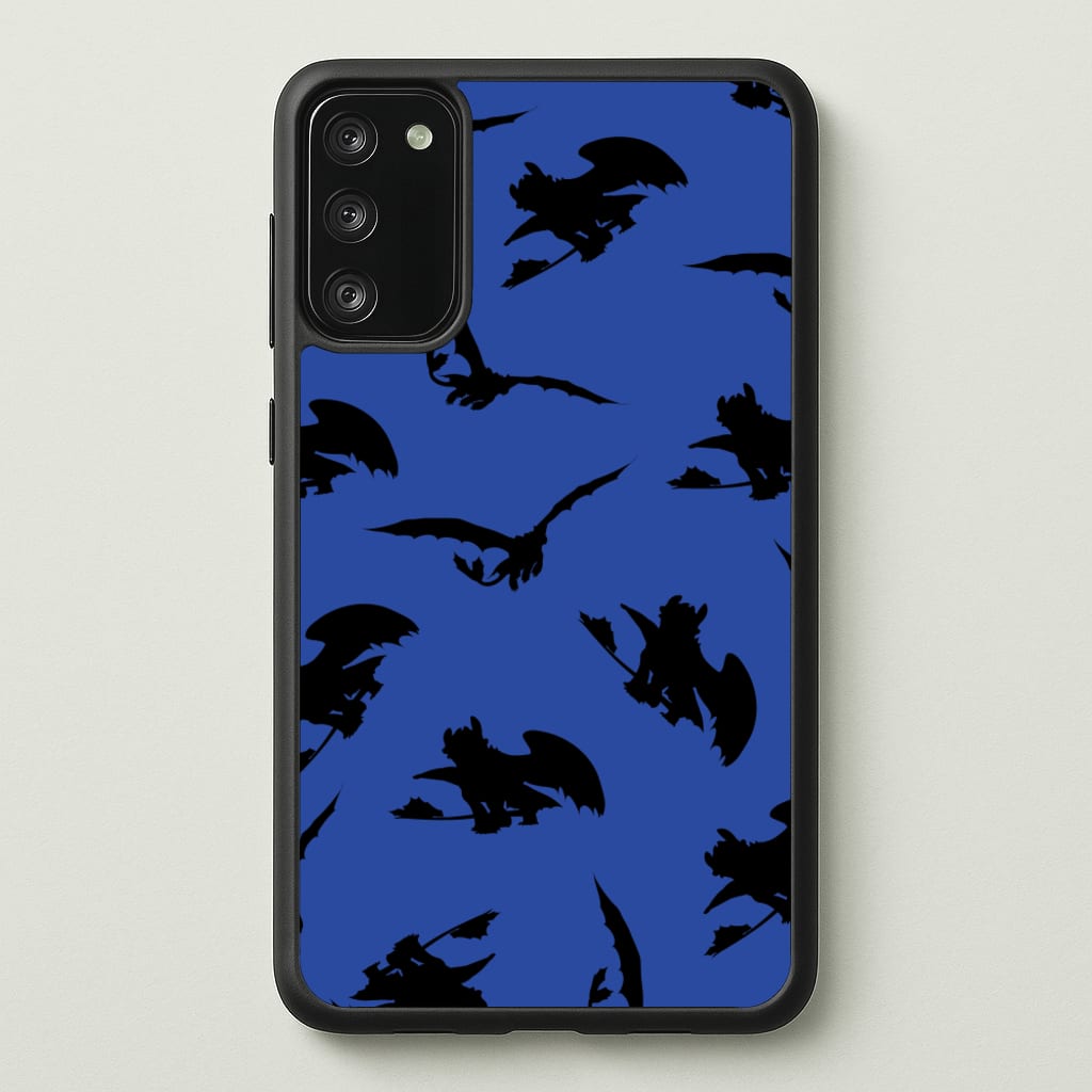 Dragon Silhouettes Pattern - How To Train Your Dragon Phone Case for Galaxy S20FE