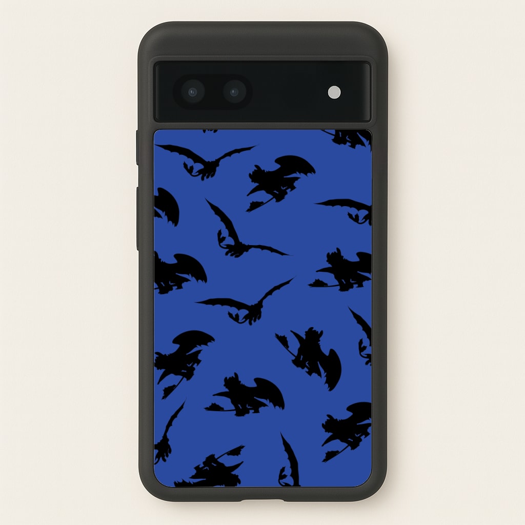 Dragon Silhouettes Pattern - How To Train Your Dragon Phone Case for Google Pixel 7a