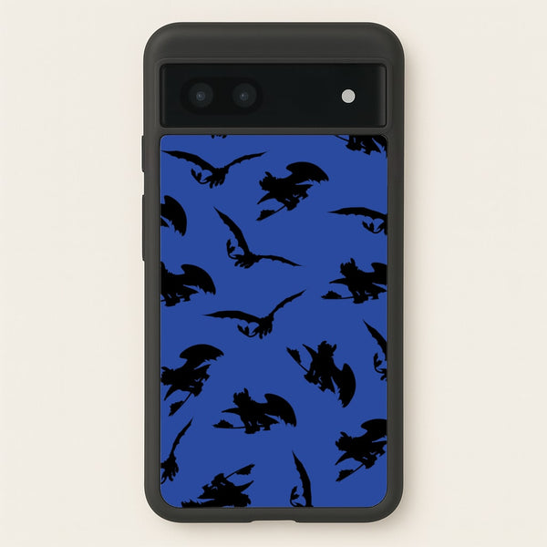 Dragon Silhouettes Pattern - How To Train Your Dragon Phone Case for Google Pixel 7a
