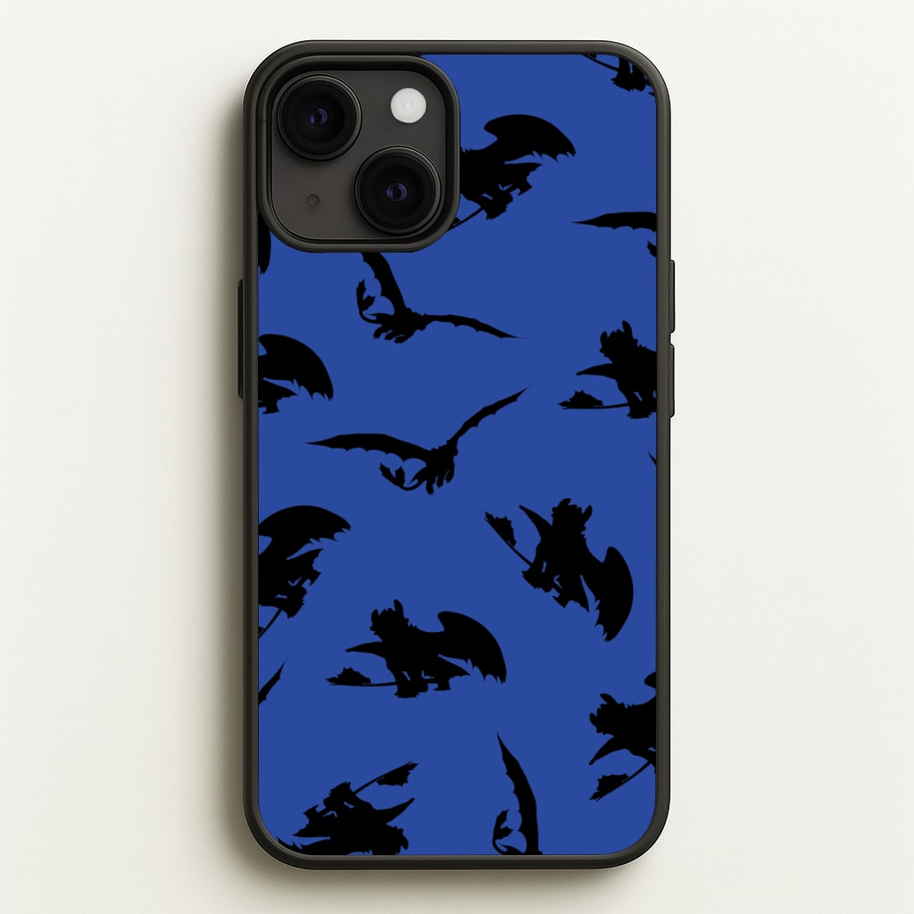 Dragon Silhouettes Pattern - How To Train Your Dragon Phone Case for iPhone 13