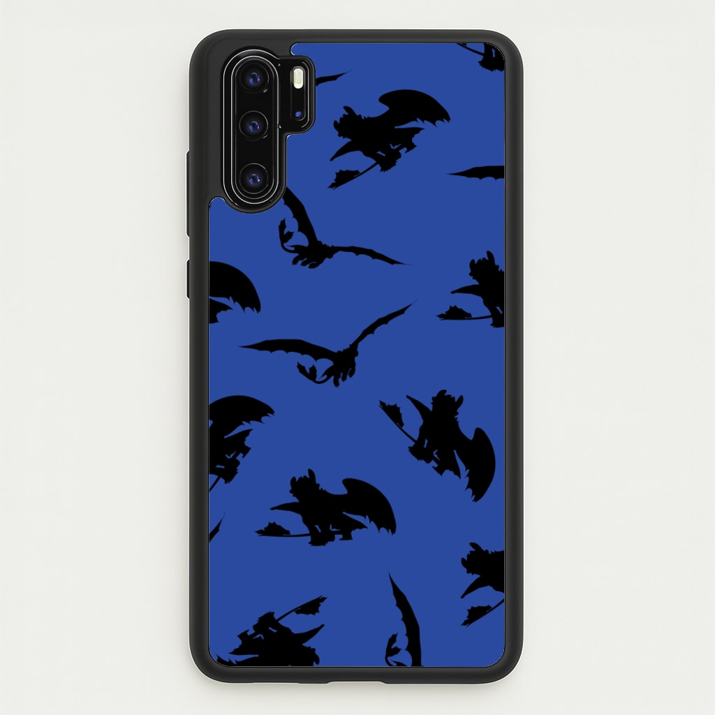 Dragon Silhouettes Pattern - How To Train Your Dragon Phone Case for Huawei P30 Pro