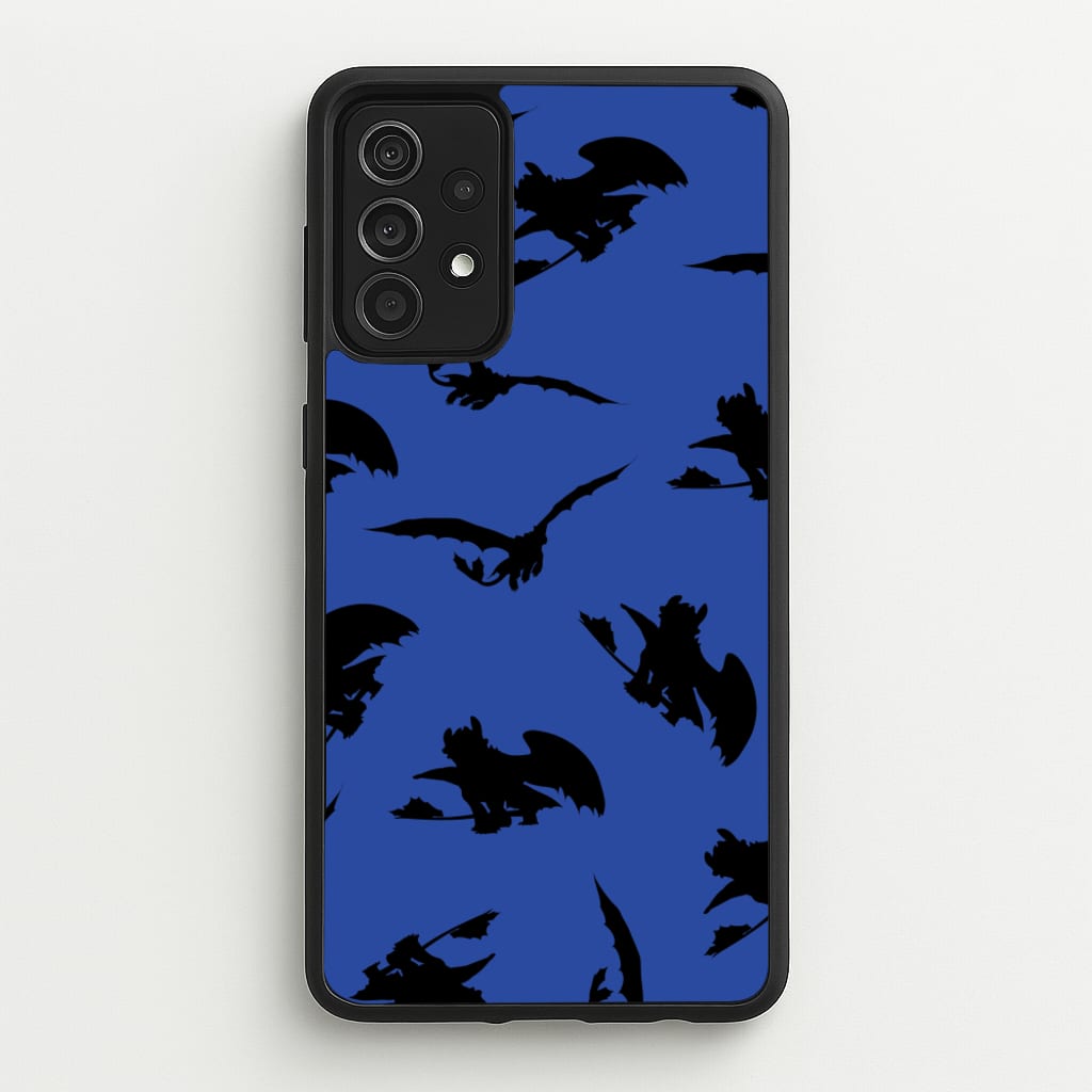Dragon Silhouettes Pattern - How To Train Your Dragon Phone Case for Galaxy A52 / A52s
