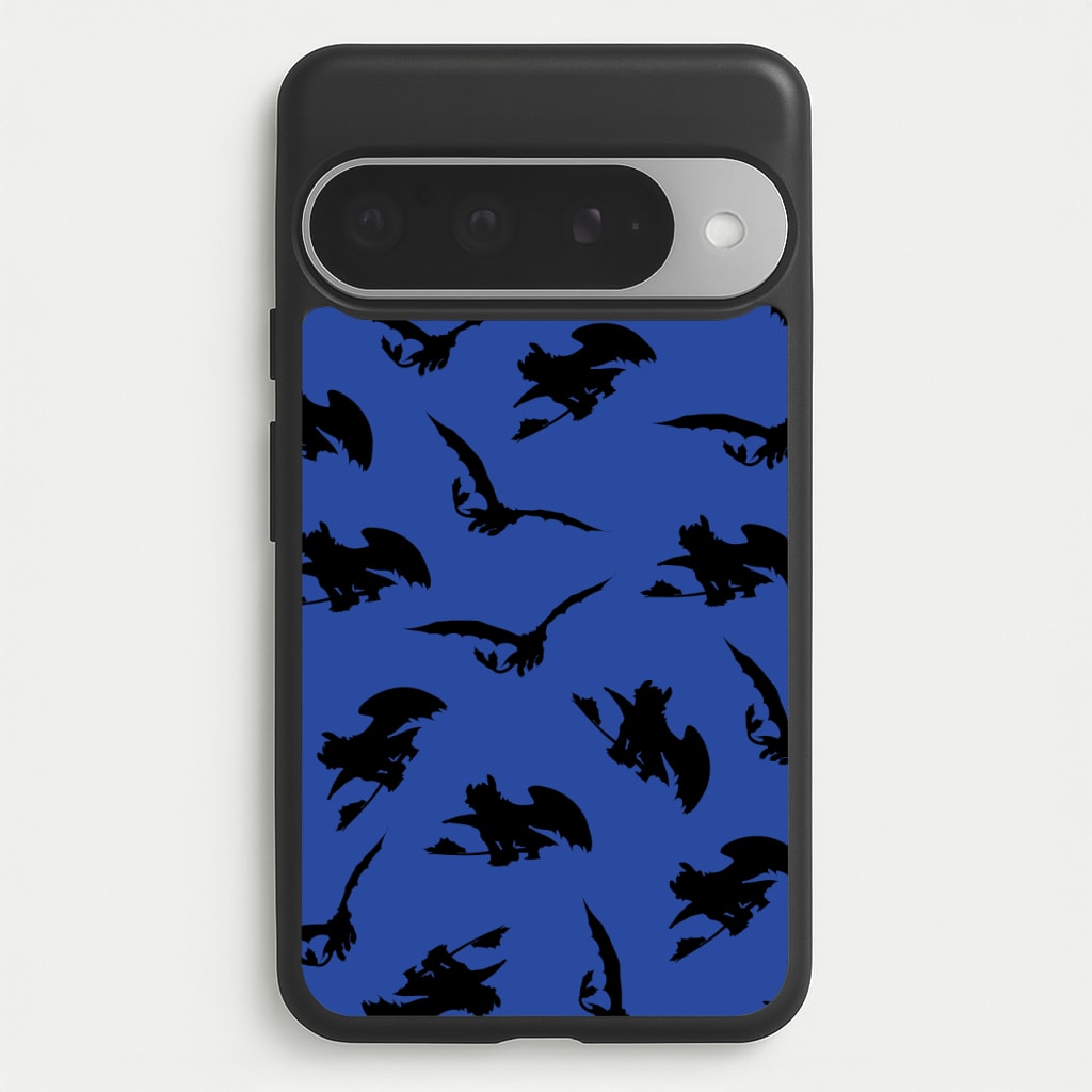 Dragon Silhouettes Pattern Phone Case for Google Pixel 10 Pro XL