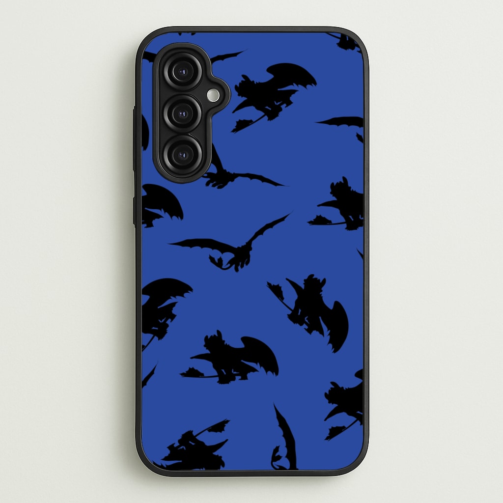 Dragon Silhouettes Pattern - How To Train Your Dragon Phone Case for Galaxy A14