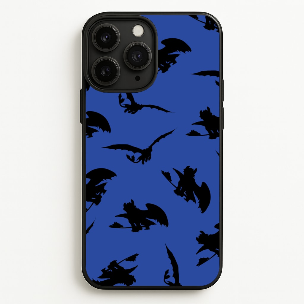 Dragon Silhouettes Pattern - How To Train Your Dragon Phone Case for iPhone 11 Pro