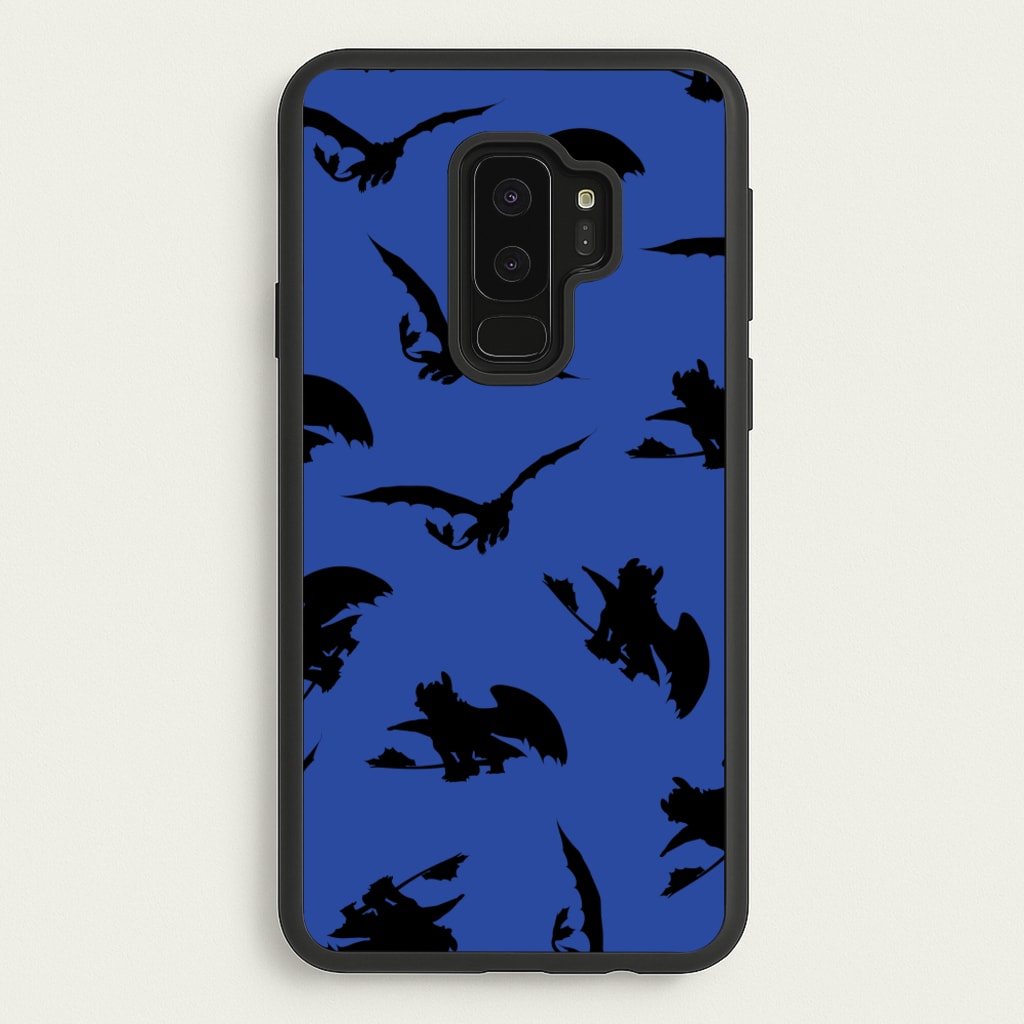 Dragon Silhouettes Pattern - How To Train Your Dragon Phone Case for Galaxy S9 Plus