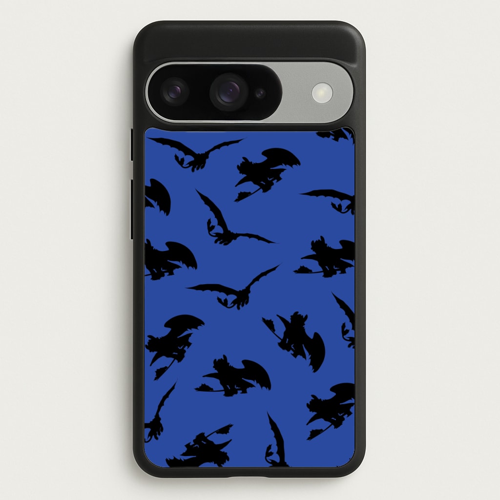 Dragon Silhouettes Pattern Phone Case for Google Pixel 10 / 10 Pro