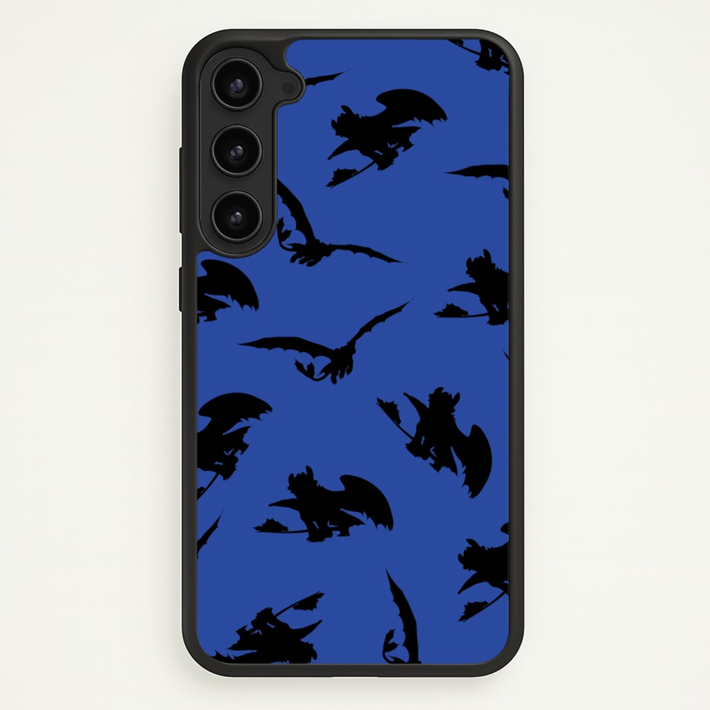 Dragon Silhouettes Pattern - How To Train Your Dragon Phone Case for Galaxy S23 Plus